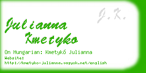 julianna kmetyko business card