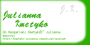 julianna kmetyko business card